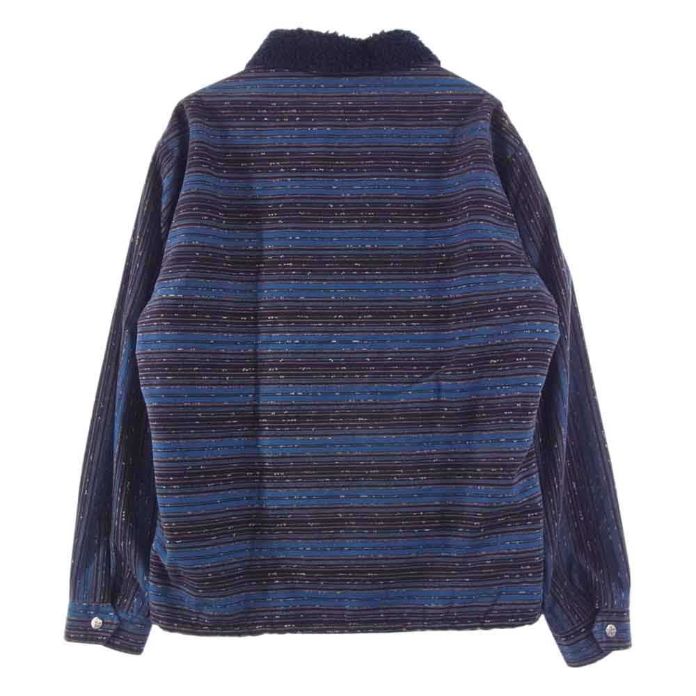 TENDERLOIN テンダーロイン T-CORDUROY BORDER JKT コーデュロイ ボーダー ボア ジャケット ネイビー系 M【中古】