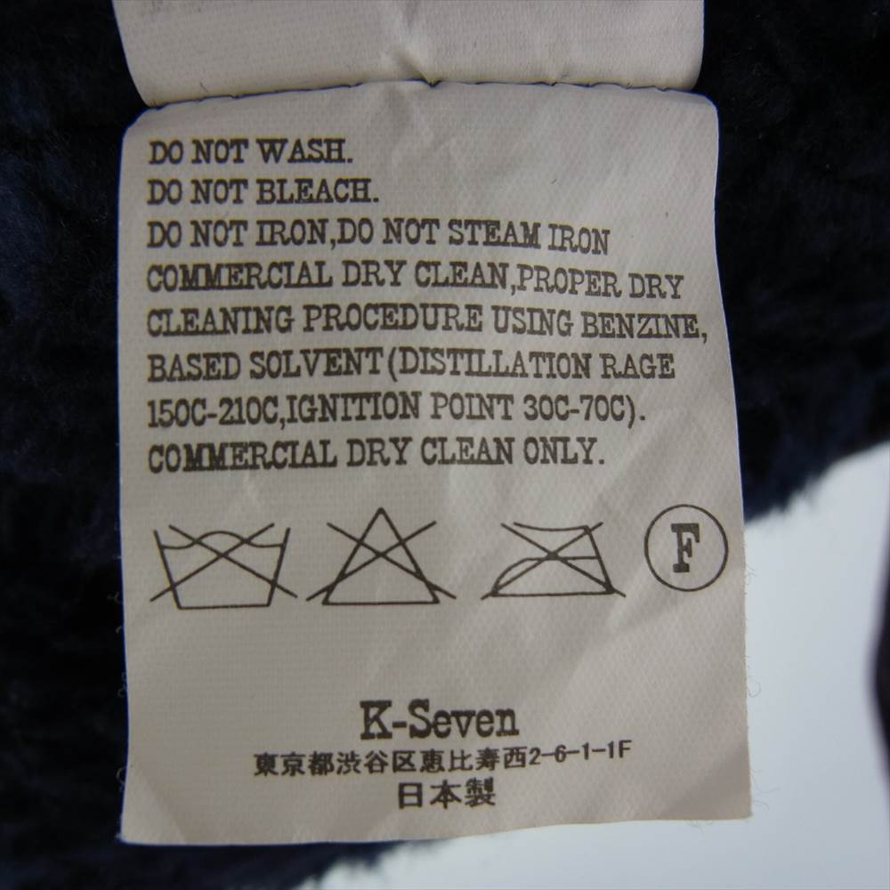 TENDERLOIN テンダーロイン T-CORDUROY BORDER JKT コーデュロイ ボーダー ボア ジャケット ネイビー系 M【中古】