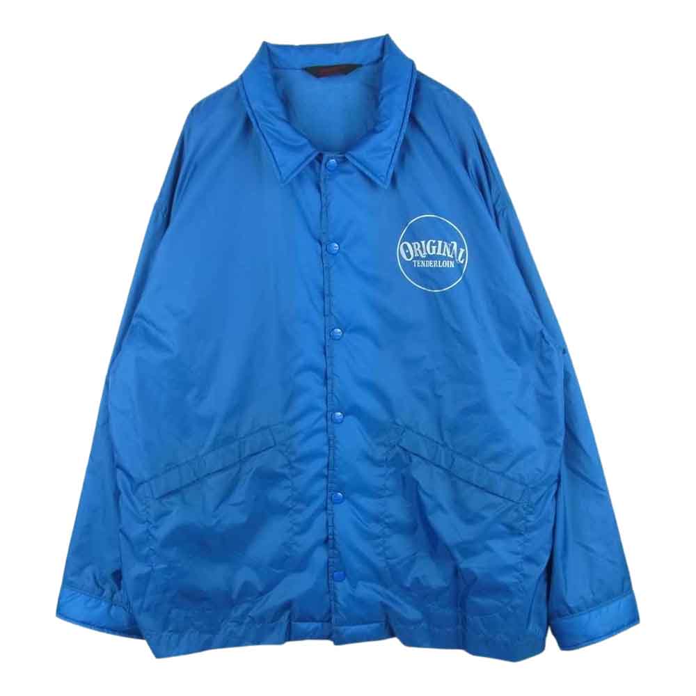 TENDERLOIN テンダーロイン T-NYLON COACH JKT QB ナイロン コーチ ジャケット 日本製 ブルー系 M【中古】