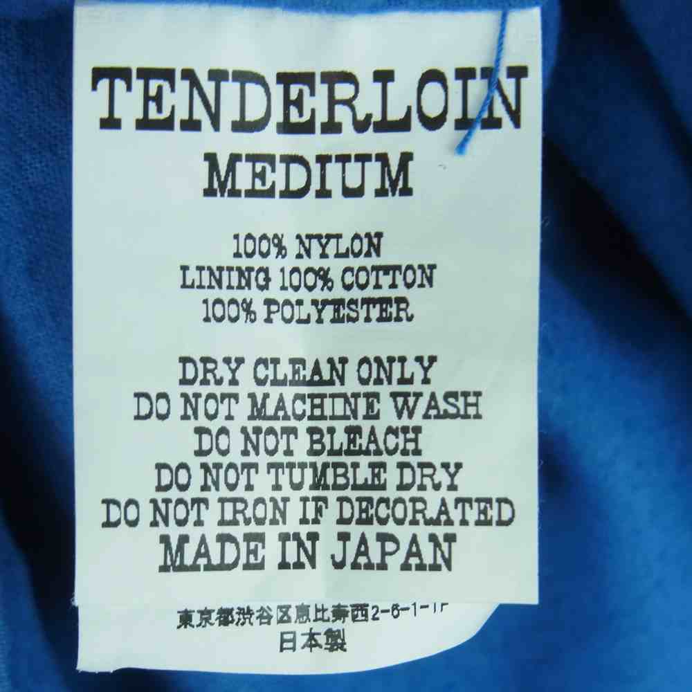 TENDERLOIN テンダーロイン T-NYLON COACH JKT QB ナイロン コーチ ジャケット 日本製 ブルー系 M【中古】