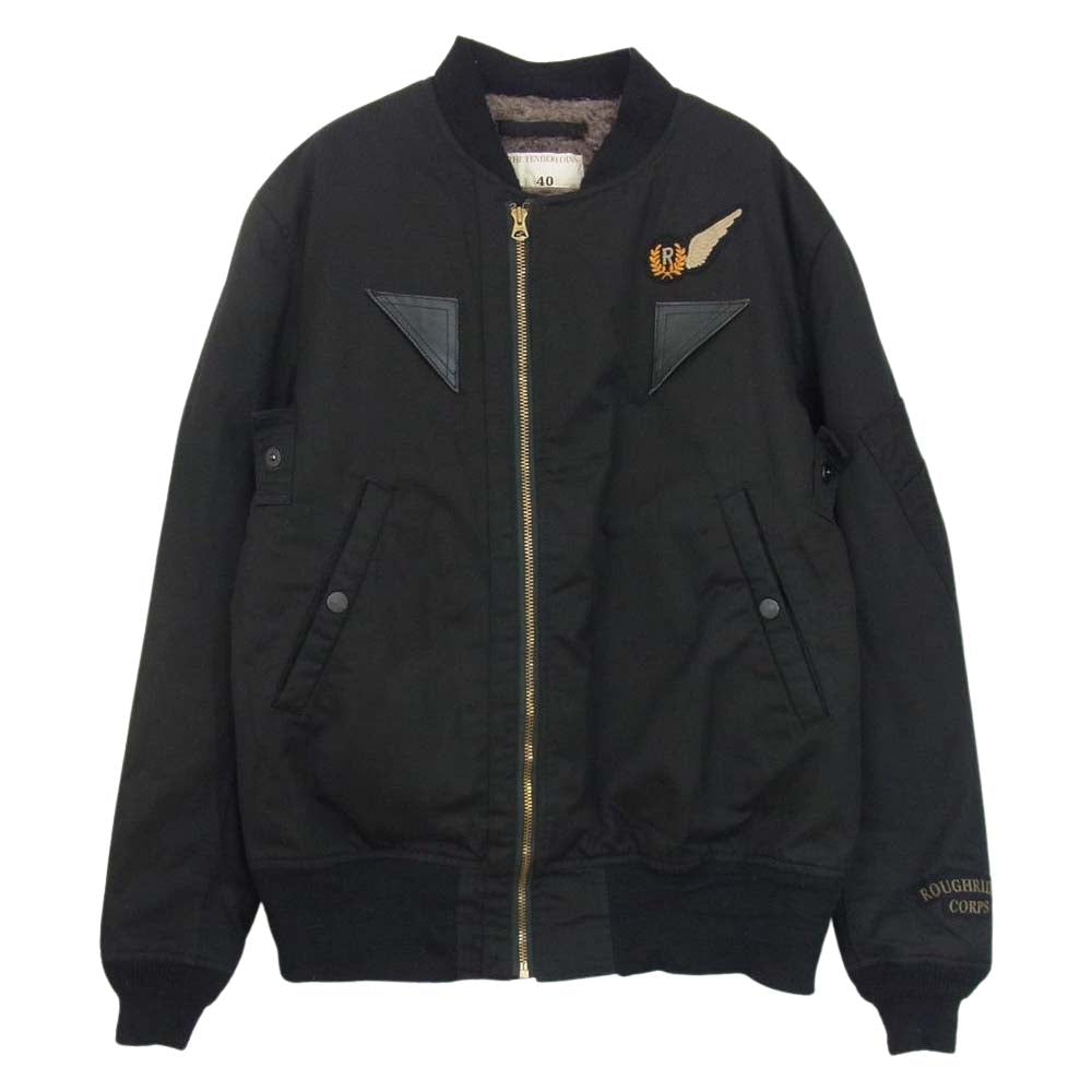 TENDERLOIN テンダーロイン 11AW × RATS ラッツ B-15 ミリタリー フライト ジャケット ブラック系 40【中古】