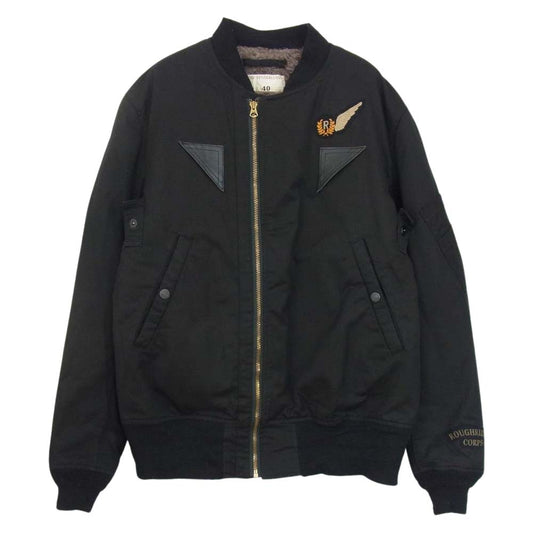 TENDERLOIN テンダーロイン 11AW × RATS ラッツ B-15 ミリタリー フライト ジャケット ブラック系 40【中古】