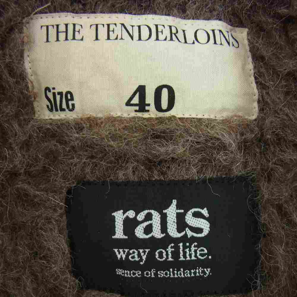 TENDERLOIN テンダーロイン 11AW × RATS ラッツ B-15 ミリタリー フライト ジャケット ブラック系 40【中古】