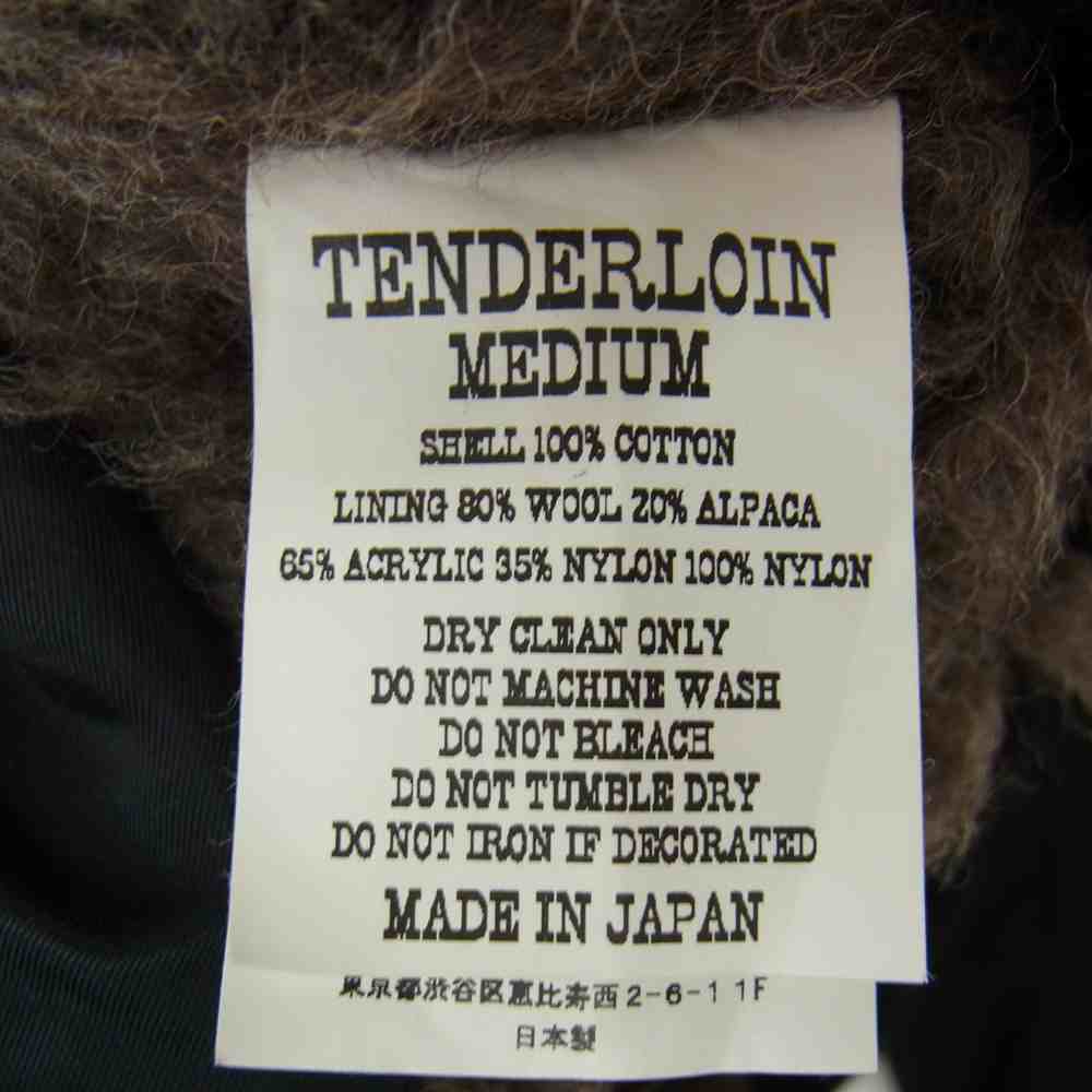 TENDERLOIN テンダーロイン 11AW × RATS ラッツ B-15 ミリタリー フライト ジャケット ブラック系 40【中古】