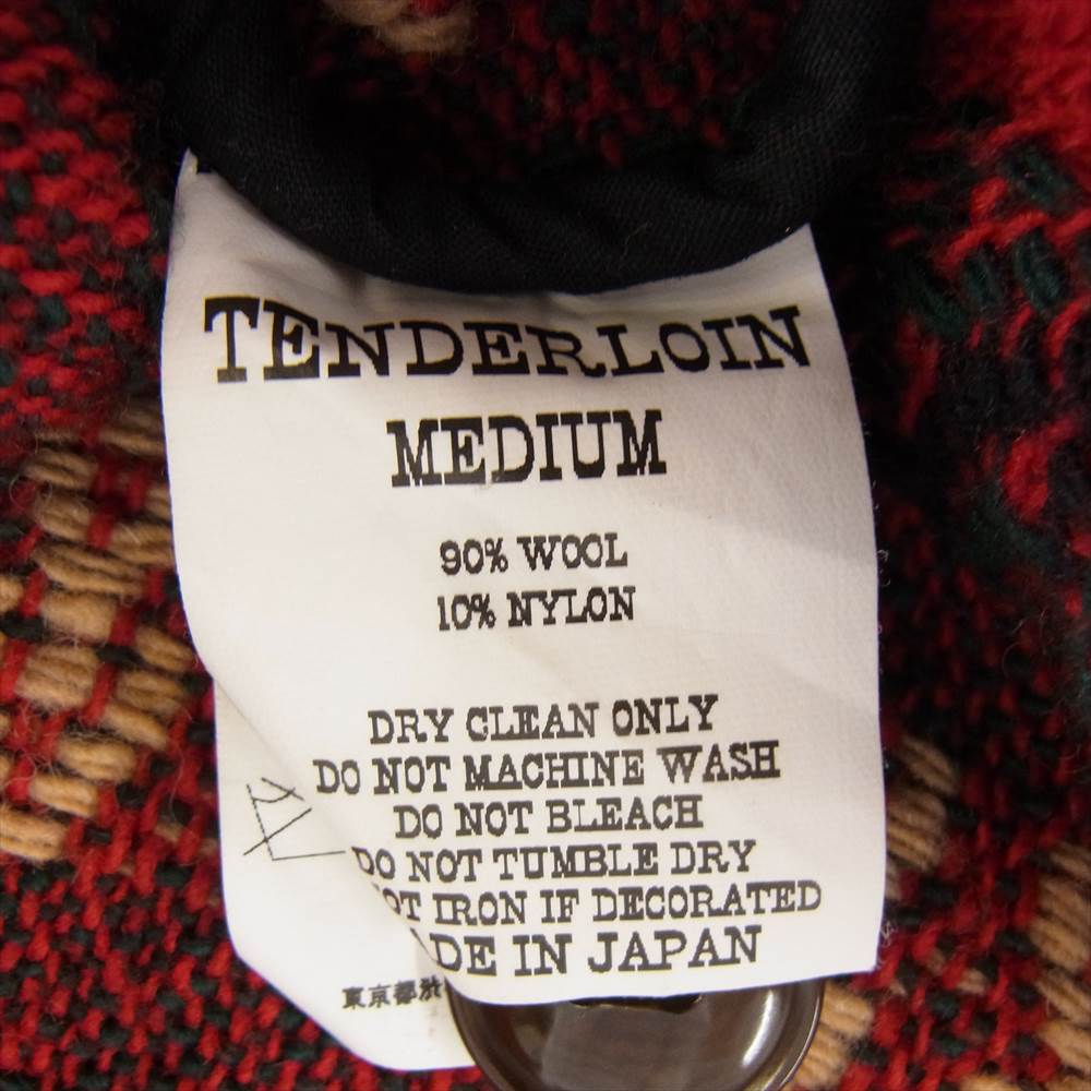 TENDERLOIN テンダーロイン 16AW T-NATIVE CPO ネイティブ シャツ レッド系 M【中古】