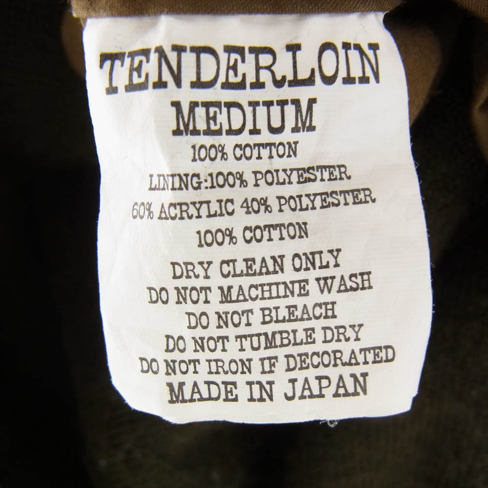 TENDERLOIN テンダーロイン 14AW T-M65 タイガーカモ コーデュロイ M-65 ジャケット カーキ系 M【中古】