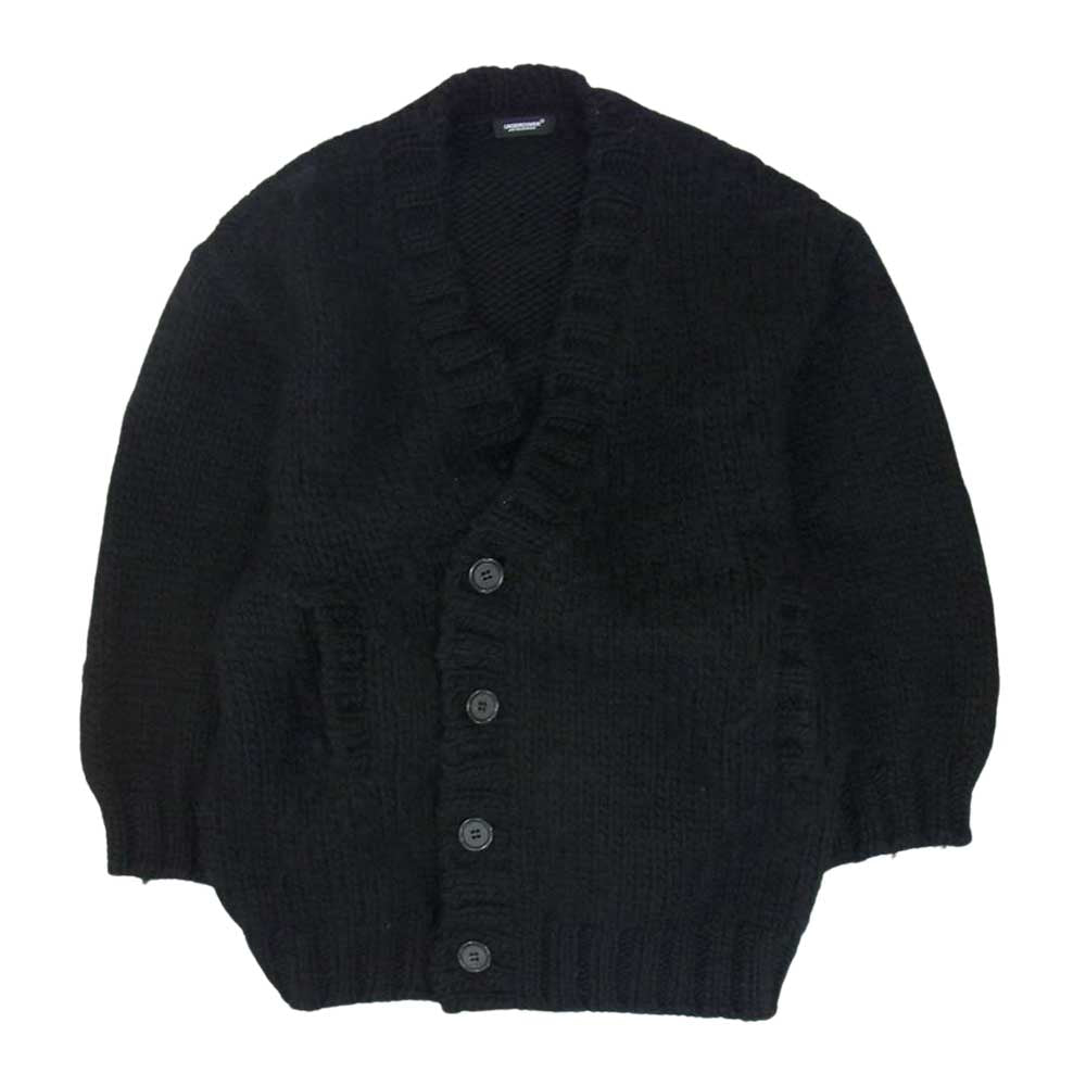 UNDERCOVER アンダーカバー 20AW UCZ4905 ウール ニット カーディガン ブラック系 2【中古】