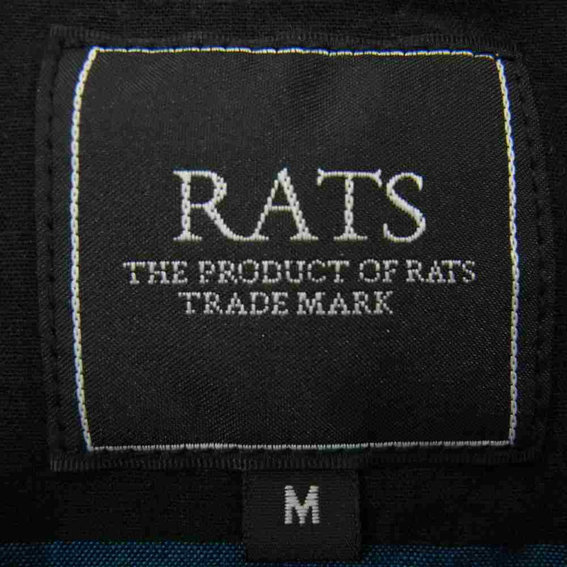 RATS ラッツ 21’RS-0205 DOT CHECK SHIRT ドット チェック シャツ ブラック系 M【美品】【中古】
