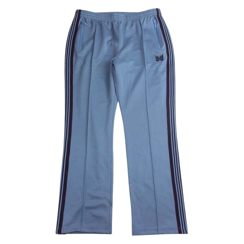 Needles ニードルス KP221 NARROW TRACK PANT POLY SMOOTH トラック パンツ ライトブルー系 L【中古】