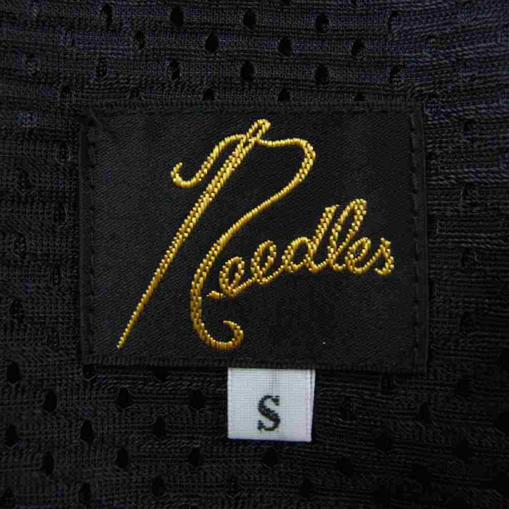 Needles ニードルス KP376 TRACK PANT POLY SMOOTH トラック パンツ ブラック系 S【中古】