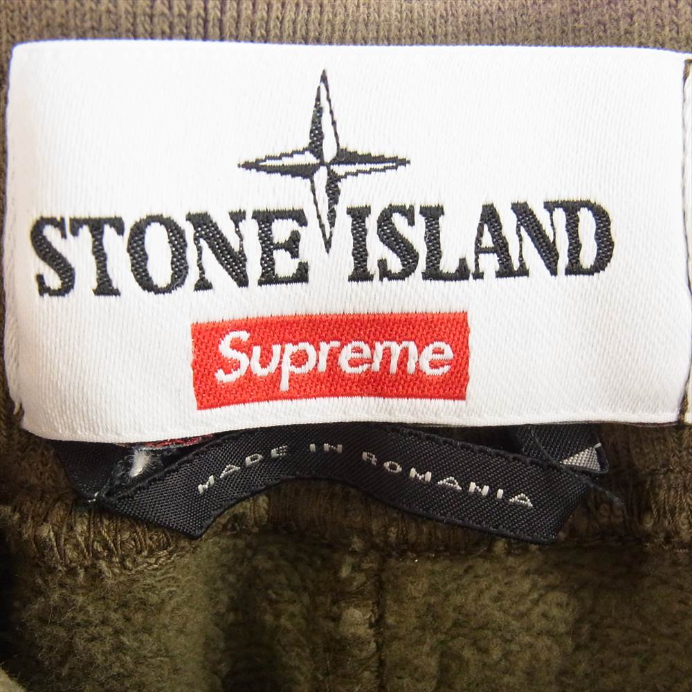 Supreme シュプリーム × STONE ISLAND ストーンアイランド Sweat pant スウェット パンツ カーキ系【中古】