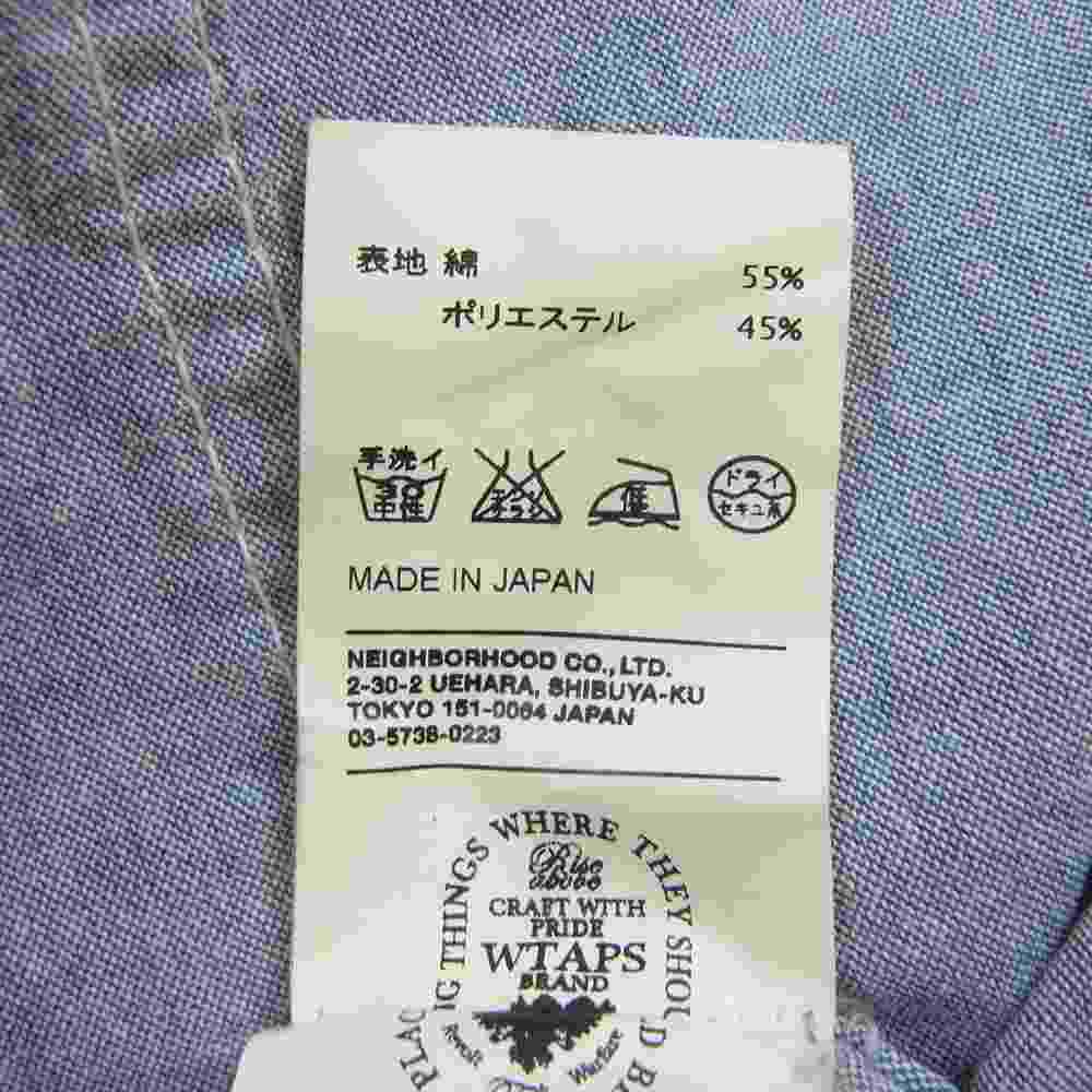 WTAPS ダブルタップス 11SS 111GWDT-SHM01S MUMMY LS WHO CARES ロゴパッチ 長袖 シャツ ライトブルー系【中古】