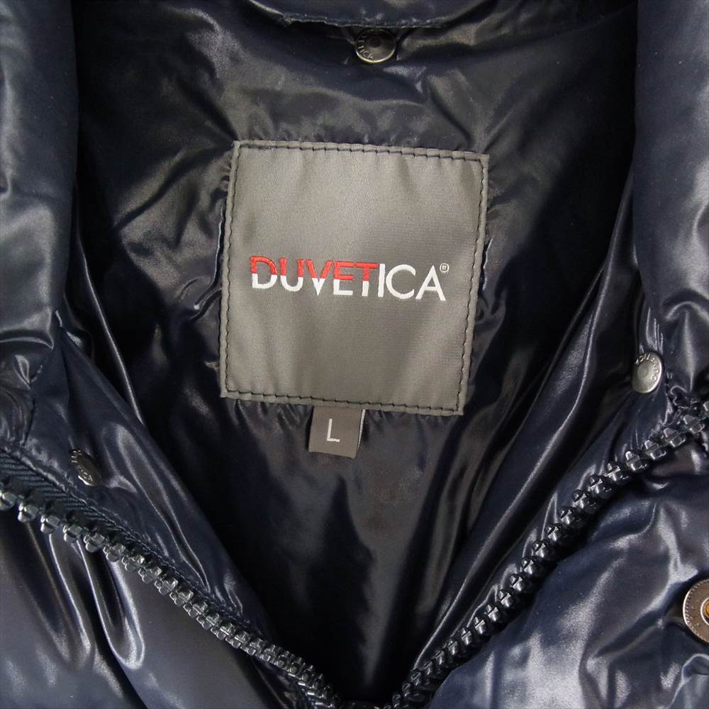 DUVETICA デュベティカ BALIO バリオ フード着脱可能 ダウンジャケット ネイビー系 L【中古】
