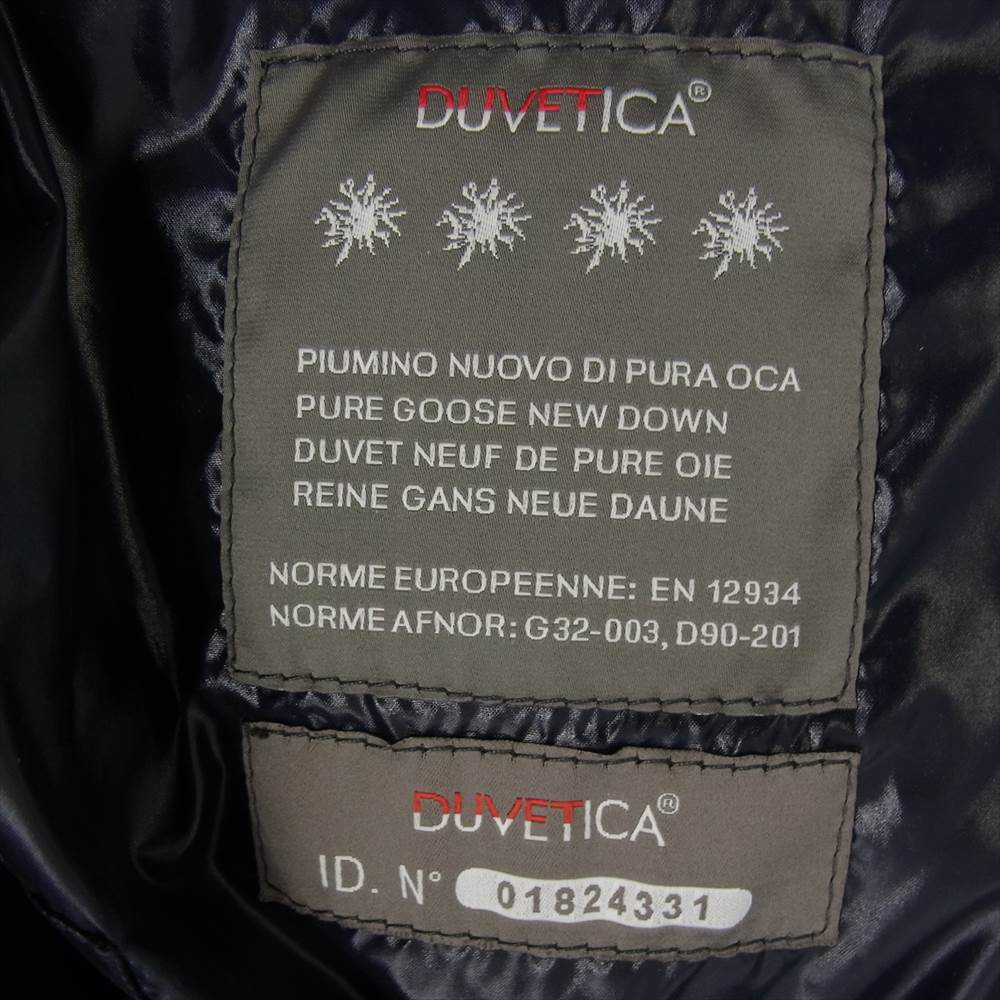 DUVETICA デュベティカ BALIO バリオ フード着脱可能 ダウンジャケット ネイビー系 L【中古】