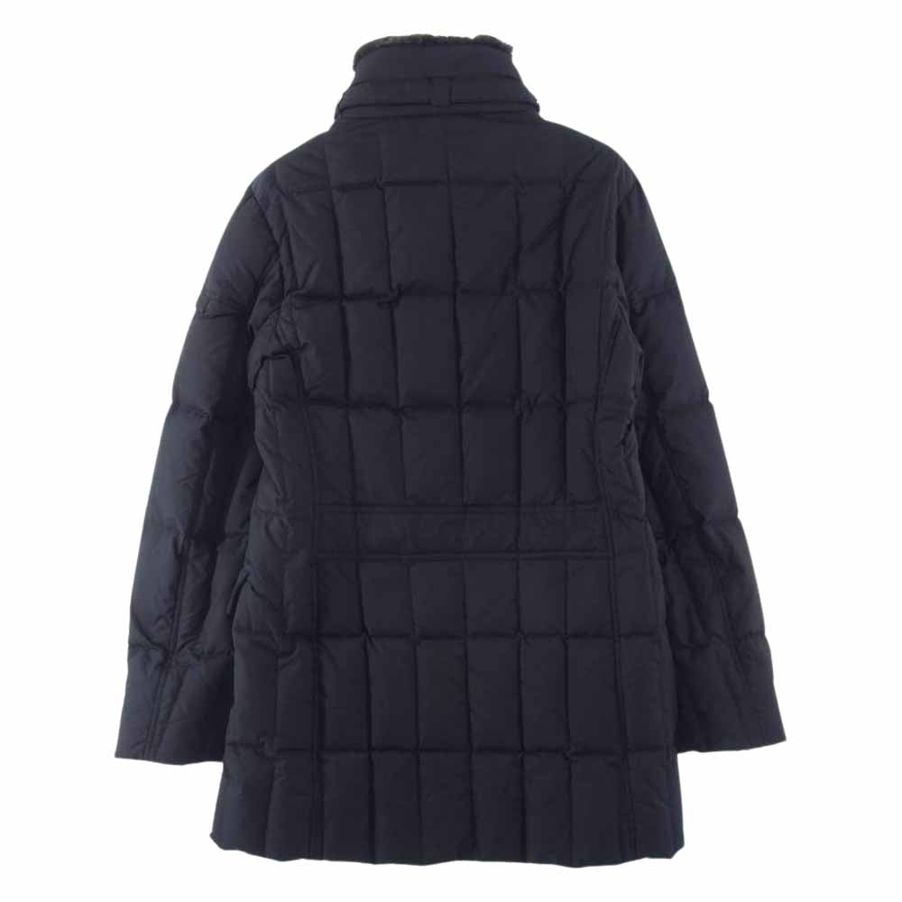 ムーレー イタリア製 VERONA ヴェローナ VALENTE-KM2 ヴァレンテ ファーダウンコート ブラック系 46【美品】【中古】