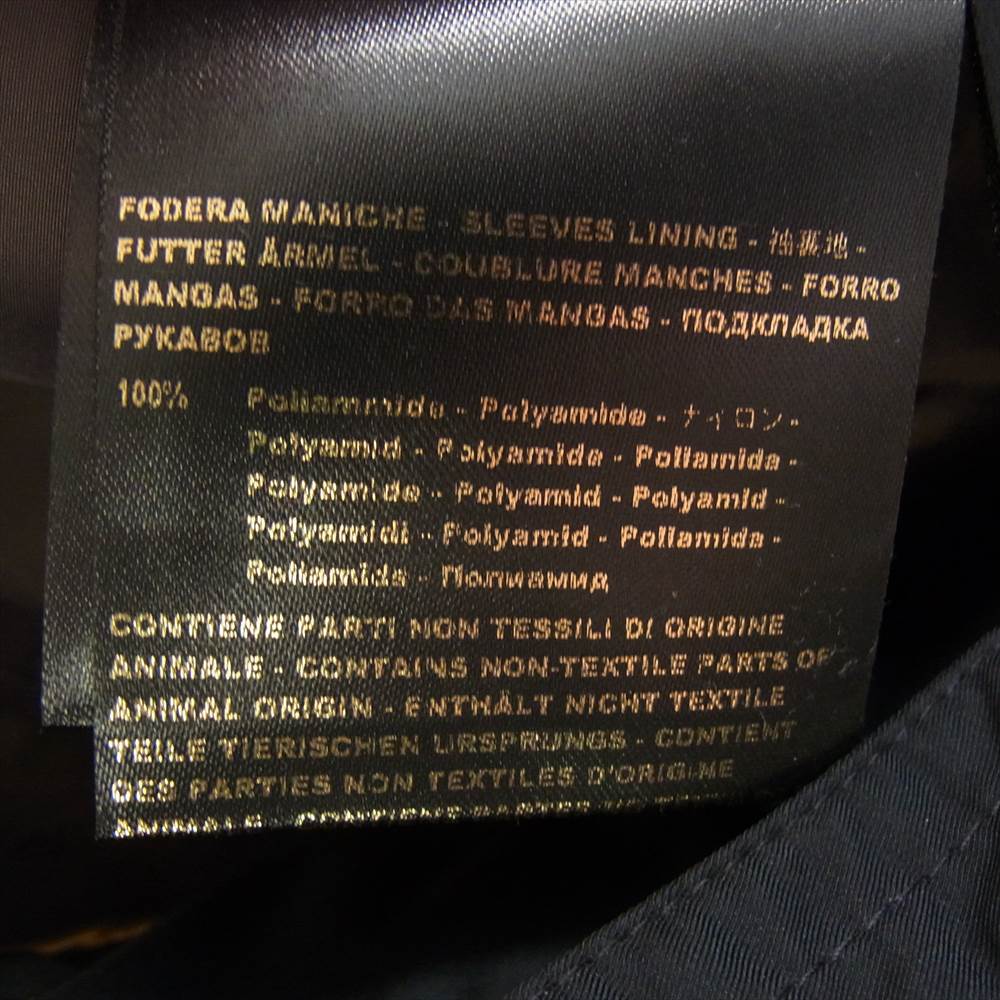 ムーレー イタリア製 VERONA ヴェローナ VALENTE-KM2 ヴァレンテ ファーダウンコート ブラック系 46【美品】【中古】