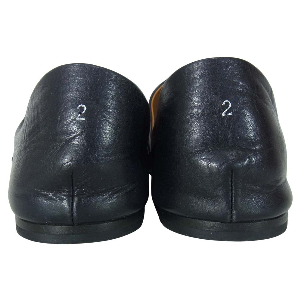 アウッタ レザー ルームシューズ スリッポン ブラック系 42【中古】