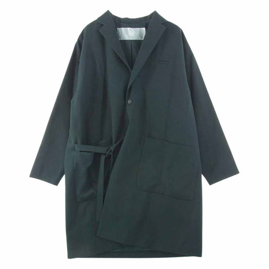 ドゥルカマラ よそいき lab ウール ラボ コート グリーン系 1【極上美品】【中古】
