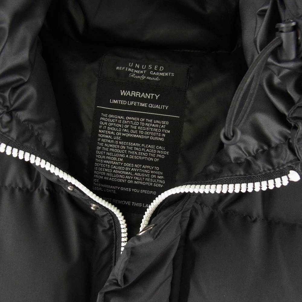 UNUSED アンユーズド 13AW US0725 LONG DOWN JACKET ロング ダウンジャケット ブラック系 3【美品】【中古】