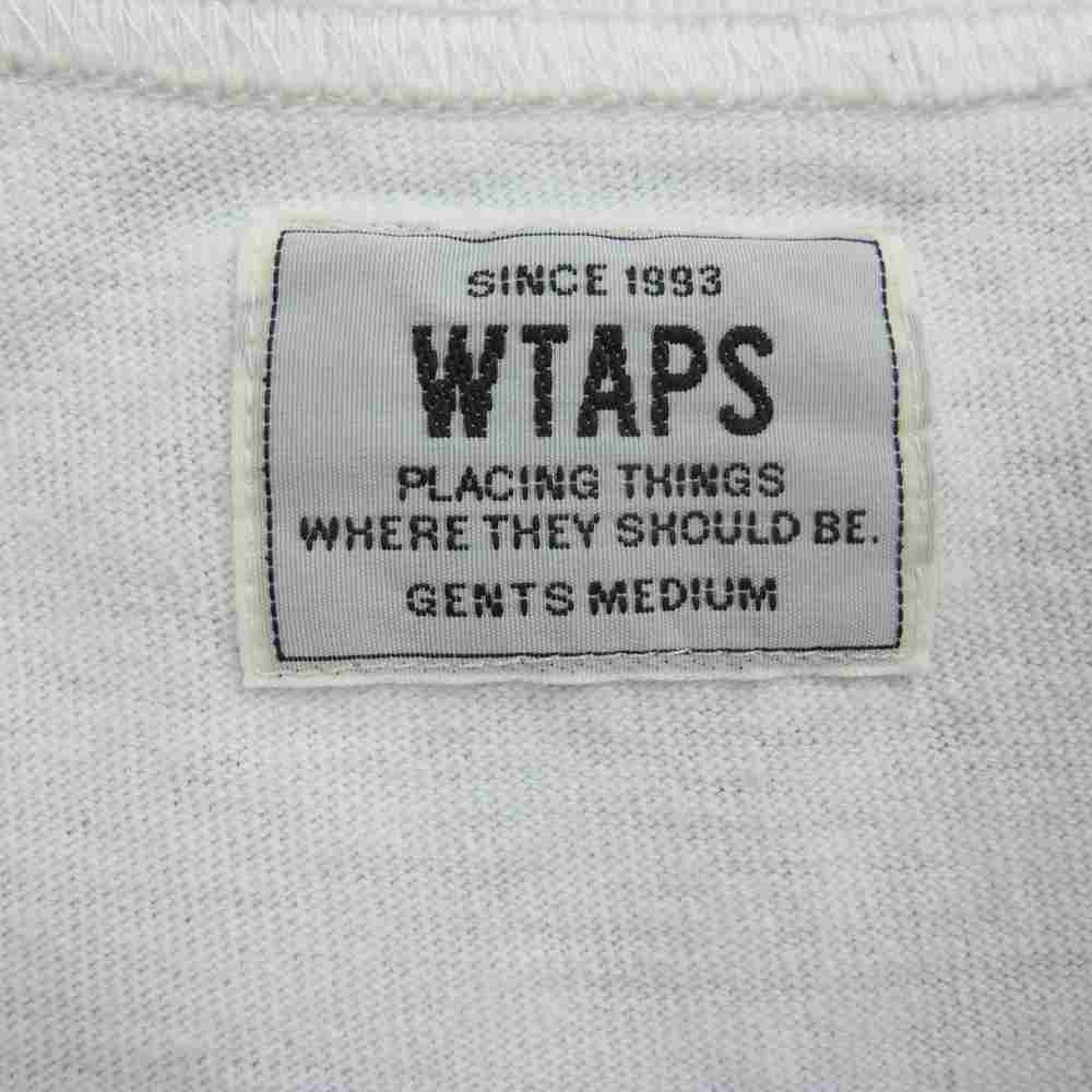 WTAPS ダブルタップス 17SS 171ATDT-CSM04 DESIGN SS COLLEGE TEE 半袖 ロゴ Tシャツ ホワイト系 M【中古】