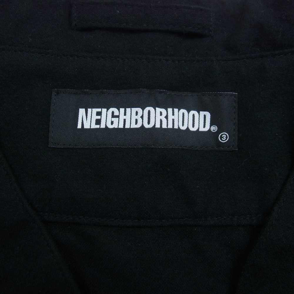 NEIGHBORHOOD ネイバーフッド 22SS 221AQNH-SHM05 B.B. C-SHIRT SS コットン フランネル ベースボール シャツ ブラック系 M【中古】
