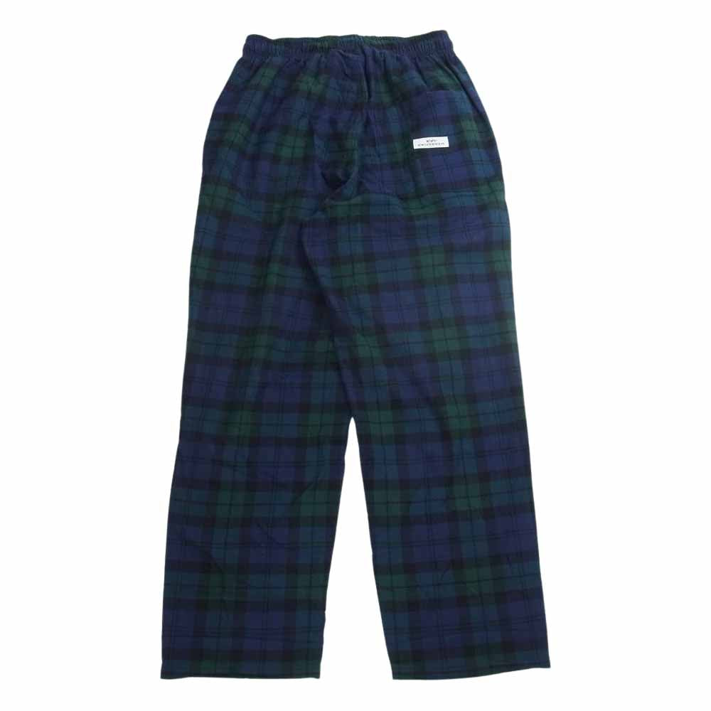 WTAPS ダブルタップス 22SS 221TQDT-PTM03 SEAGULL 02 TROUSERS COTTON FLANNEL トラウザーズ コットン フランネル パンツ ネイビー系 グリーン系 1【中古】