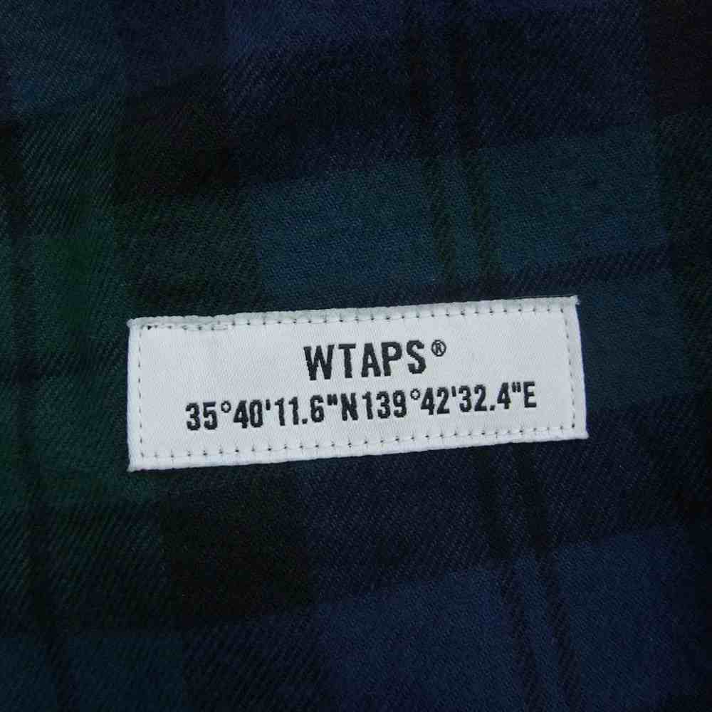 WTAPS ダブルタップス 22SS 221TQDT-PTM03 SEAGULL 02 TROUSERS COTTON FLANNEL トラウザーズ コットン フランネル パンツ ネイビー系 グリーン系 1【中古】