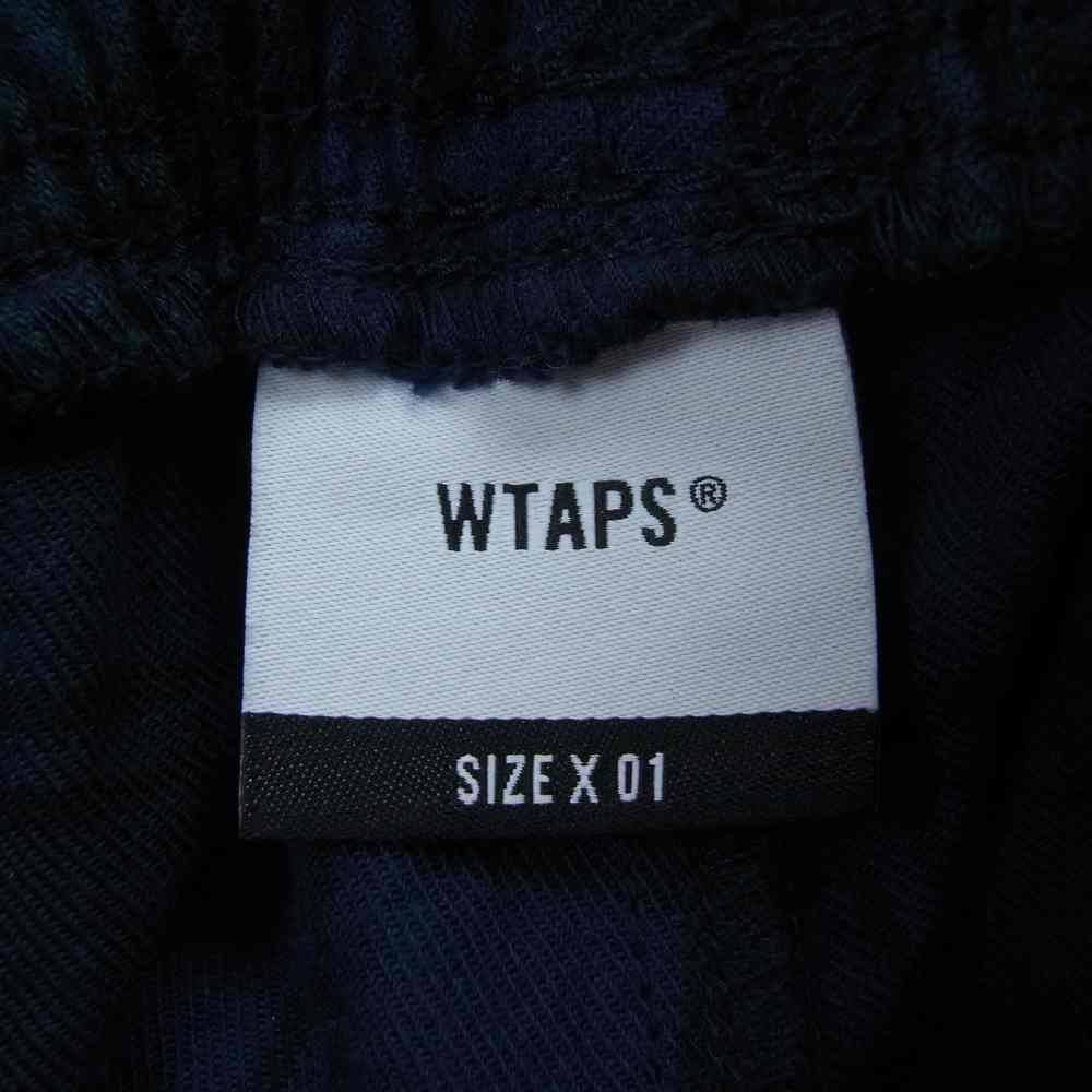 WTAPS ダブルタップス 22SS 221TQDT-PTM03 SEAGULL 02 TROUSERS COTTON FLANNEL トラウザーズ コットン フランネル パンツ ネイビー系 グリーン系 1【中古】