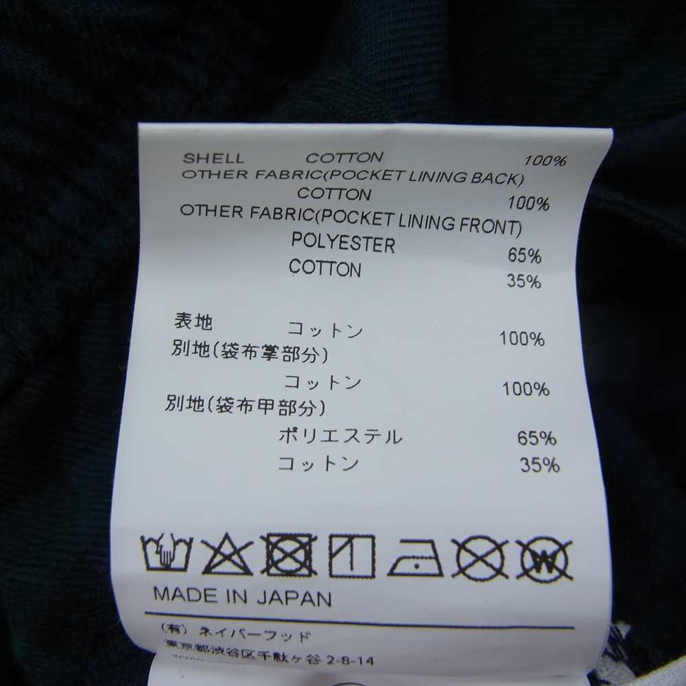 WTAPS ダブルタップス 22SS 221TQDT-PTM03 SEAGULL 02 TROUSERS COTTON FLANNEL トラウザーズ コットン フランネル パンツ ネイビー系 グリーン系 1【中古】