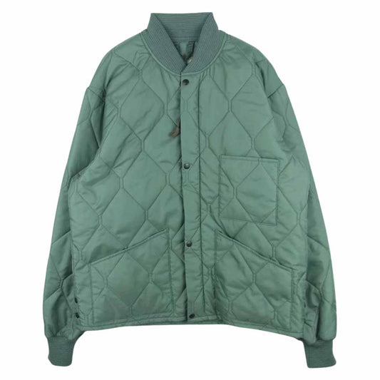 The REAL McCOY'S ザリアルマッコイズ UNDERWEAR QUILTED CWU 9/P ナイロン キルティング ジャケット カーキ系 S【中古】