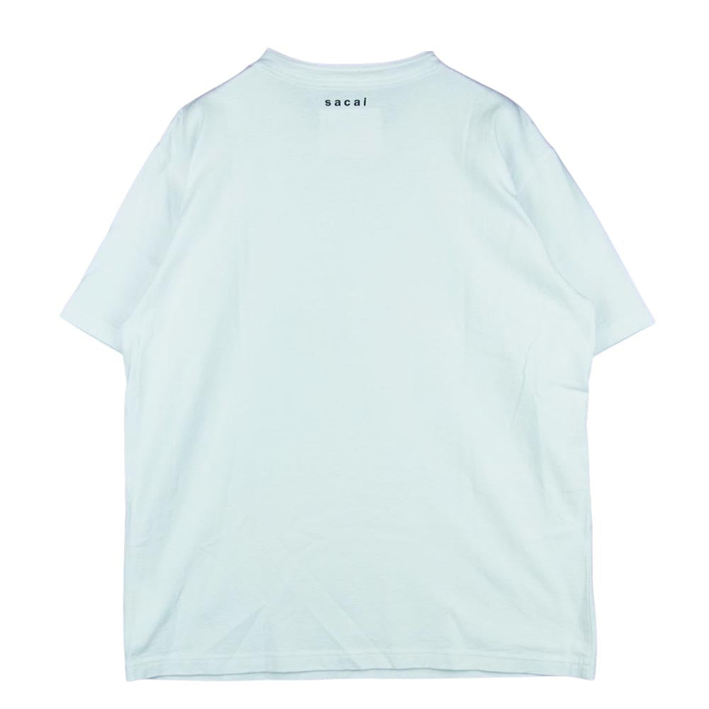 Sacai サカイ 22SS 22-0360S I Get LIFTED T-Shirt 半袖 Tシャツ コットン 中国製 ホワイト系 2【中古】