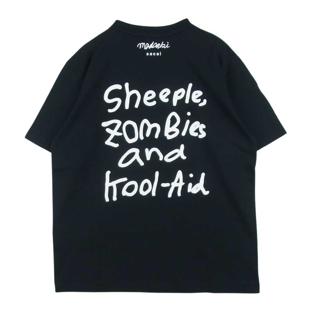 Sacai サカイ 22AW 22-0408S MADSAKI Print T-Shirt 半袖 Tシャツ ブラック系 2【新古品】【未使用】【中古】