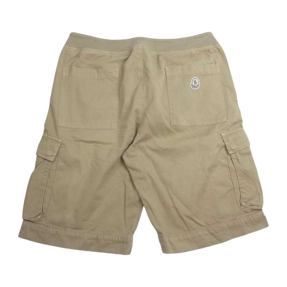 MONCLER モンクレール 国内正規品 210911350100 PANTALONE BERMUDA ハーフパンツ ベージュ ベージュ系 50【中古】