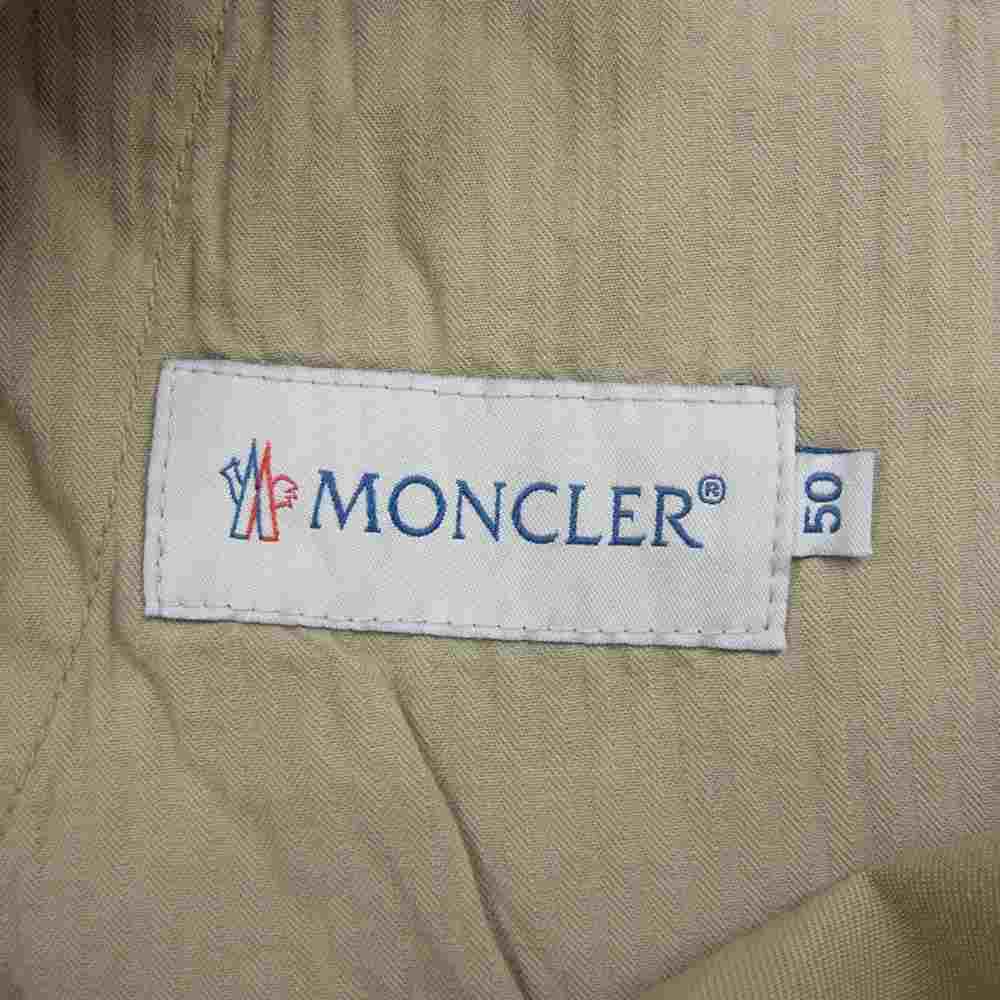 MONCLER モンクレール 国内正規品 210911350100 PANTALONE BERMUDA ハーフパンツ ベージュ ベージュ系 50【中古】