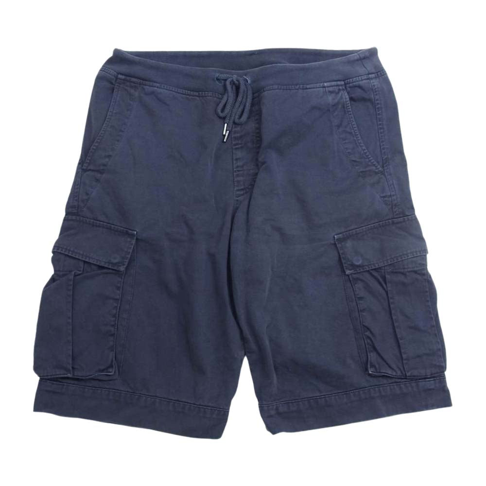 MONCLER モンクレール 国内正規品 210911350100 PANTALONE BERMUDA ハーフパンツ ネイビー ネイビー系 50【中古】