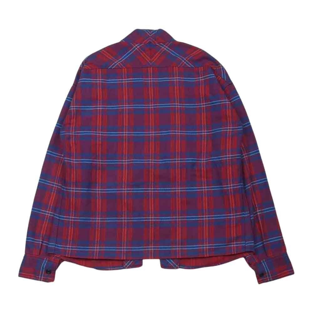 VISVIM ビズビム 0112305011001 LHAMO SHIRT GIZA ギザコットン ラモシャツ チェック ジャケット レッド系 ブルー系 2【中古】
