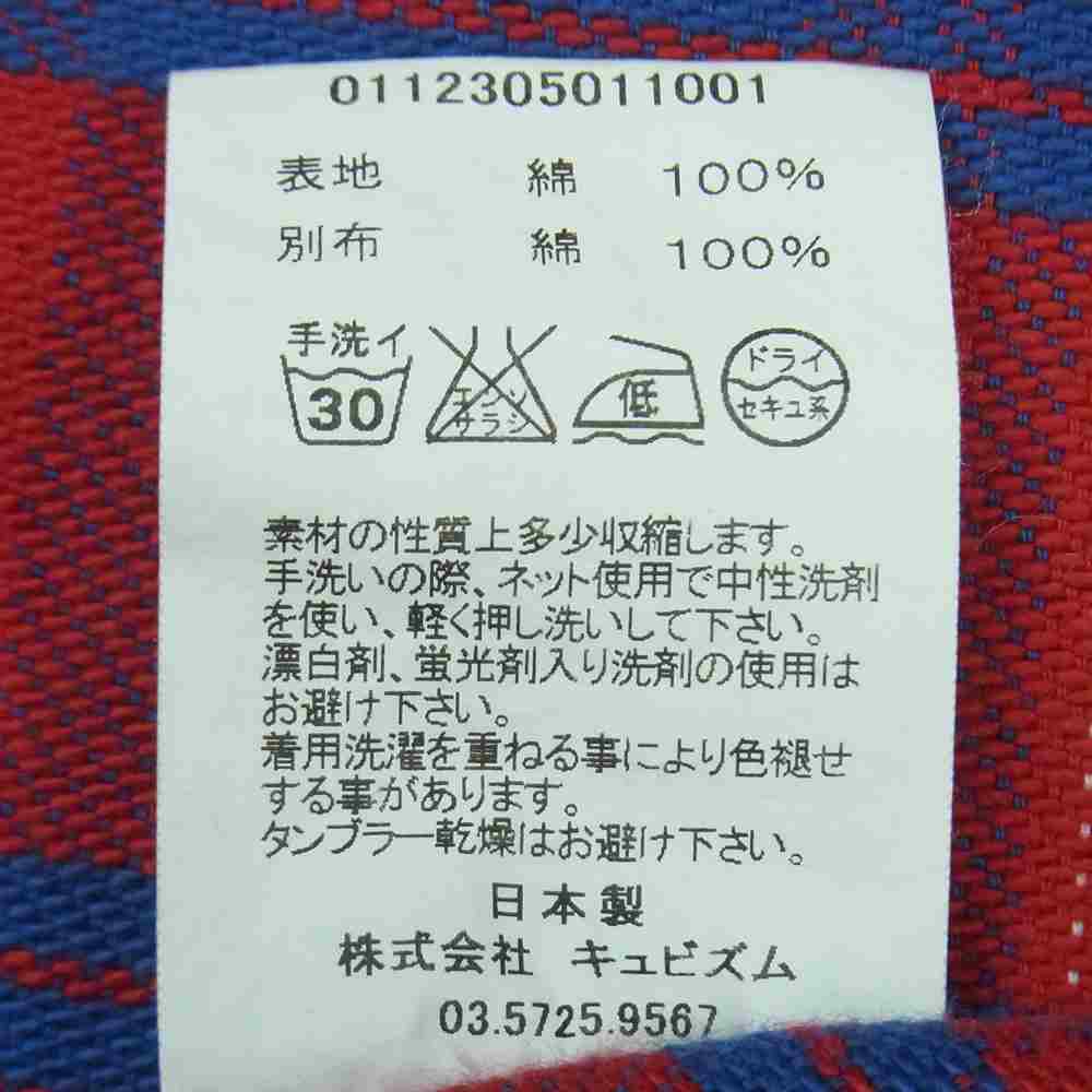 VISVIM ビズビム 0112305011001 LHAMO SHIRT GIZA ギザコットン ラモシャツ チェック ジャケット レッド系 ブルー系 2【中古】