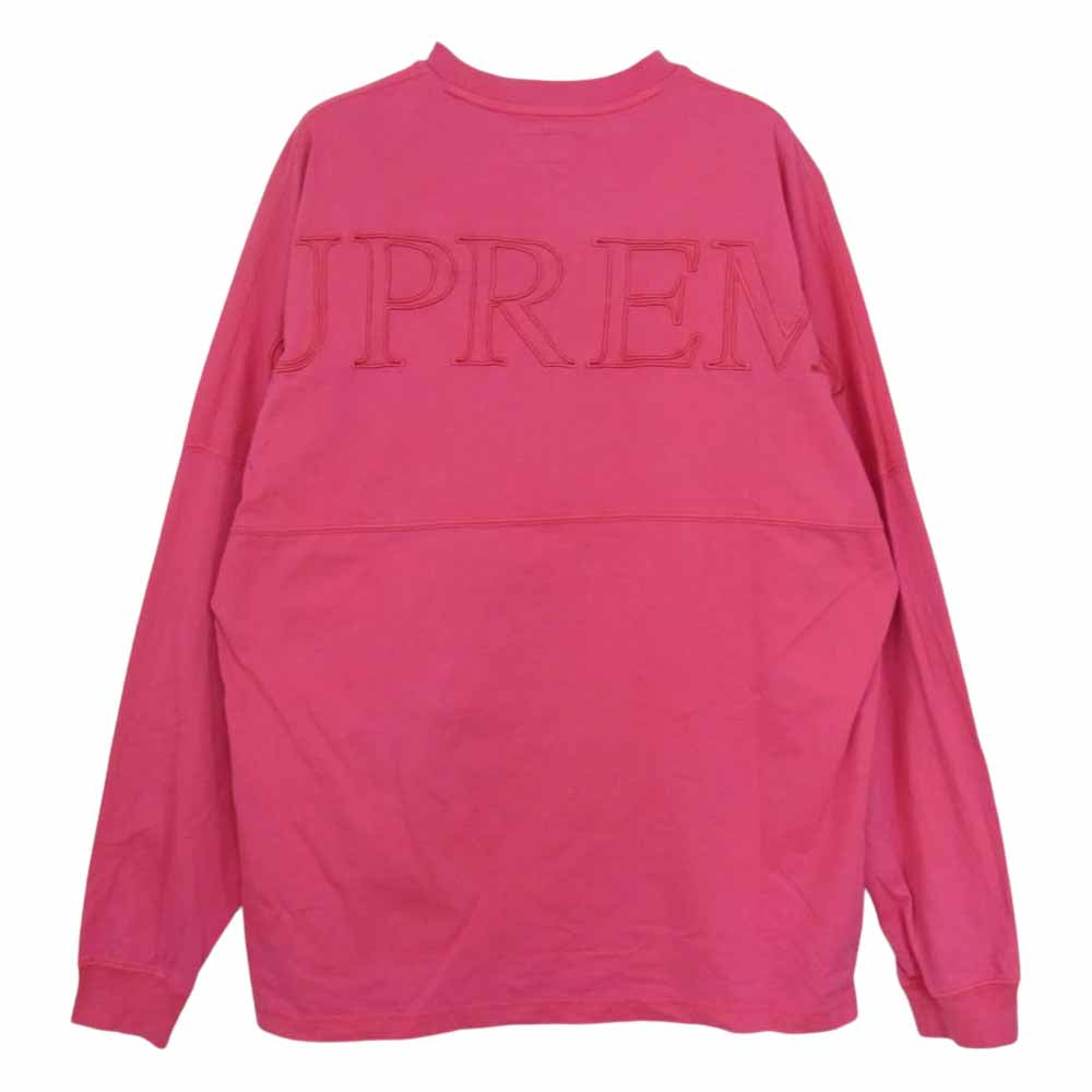Supreme シュプリーム 20SS Overdyed L/S Top オーバーダイ 長袖 Tシャツ ピンク系 S【中古】