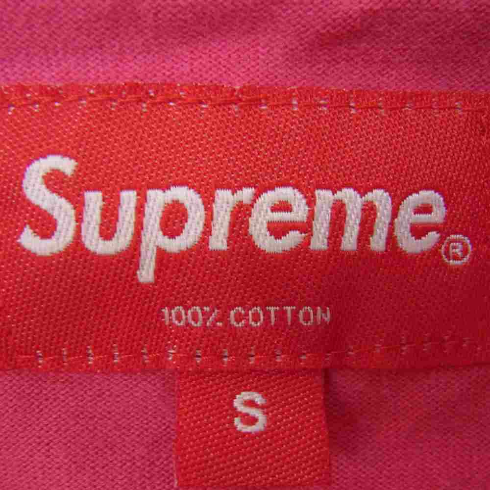 Supreme シュプリーム 20SS Overdyed L/S Top オーバーダイ 長袖 Tシャツ ピンク系 S【中古】