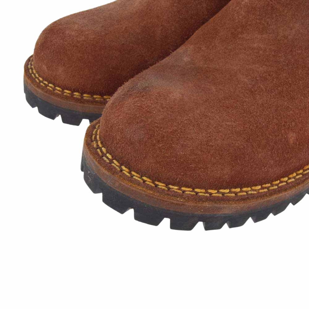 WESCO ウエスコ CUSTOM BOSS カスタム ボス ラフアウト スエード エンジニア ブーツ 赤茶系 ブラウン系 6.5E【中古】