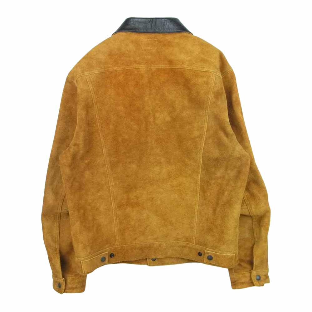 The REAL McCOY'S ザリアルマッコイズ JOE McCOY ROUGH OUT LEATHER WESTERN JACKET ジョーマッコイ ラフアウト レザー ウエスタン ジャケット スウェード オレンジブラウン系 40【中古】
