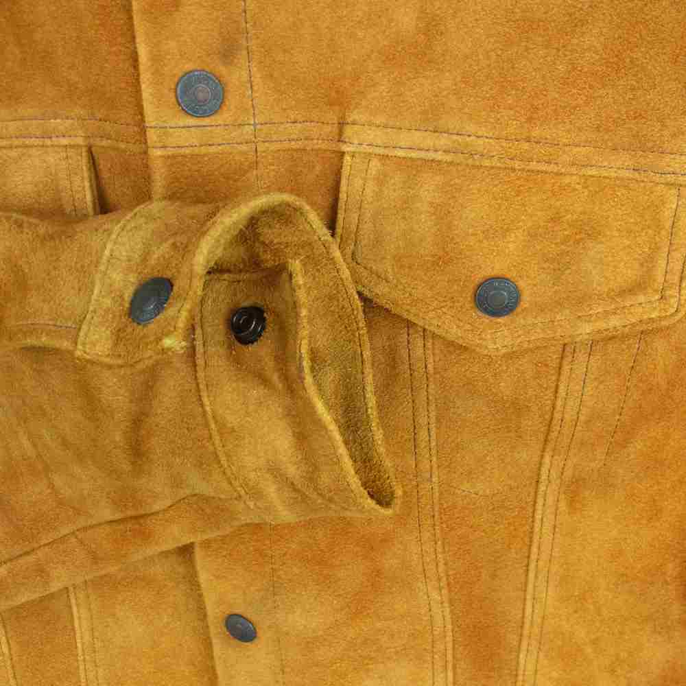 The REAL McCOY'S ザリアルマッコイズ JOE McCOY ROUGH OUT LEATHER WESTERN JACKET ジョーマッコイ ラフアウト レザー ウエスタン ジャケット スウェード オレンジブラウン系 40【中古】