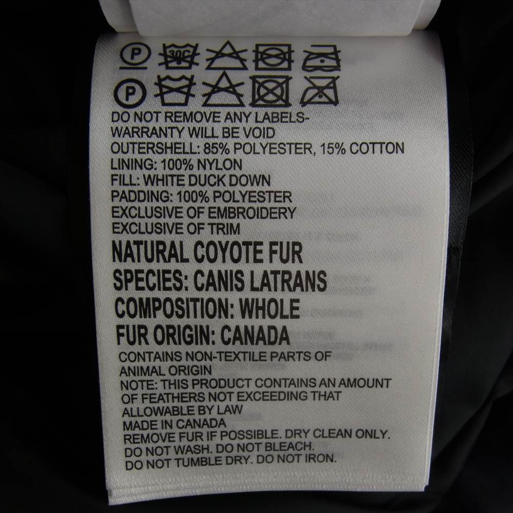 CANADA GOOSE カナダグース 2603JL 国内正規品 サザビータグ BRONTE PARKA ブロンテ パーカ ダウンコート ブラック系 S【中古】