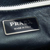 PRADA プラダ 1BA863 ガレリア サフィアーノ ストライプ 2WAY ショルダー バッグ ネイビー系 ホワイト系【中古】
