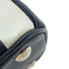 PRADA プラダ 1BA863 ガレリア サフィアーノ ストライプ 2WAY ショルダー バッグ ネイビー系 ホワイト系【中古】