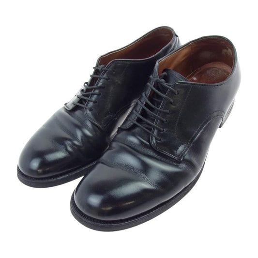 ALDEN オールデン 53711 Military Plain Toe Ox. ミリタリー プレーントゥ オックスフォード シューズ カーフレザー 379Xラスト ブラック系 9.5【中古】