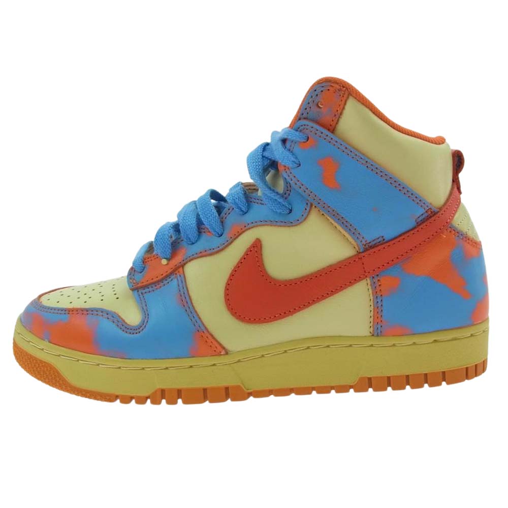 NIKE ナイキ DD9404-800 Dunk High 1985 SP Orange Acid Wash ダンク ハイ 1985 SP オレンジ アシッド ウォッシュ スニーカー ベージュ系 ライトブルー系 オレンジ系 US8【中古】