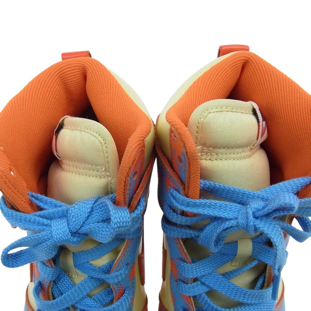 NIKE ナイキ DD9404-800 Dunk High 1985 SP Orange Acid Wash ダンク ハイ 1985 SP オレンジ アシッド ウォッシュ スニーカー ベージュ系 ライトブルー系 オレンジ系 US8【中古】