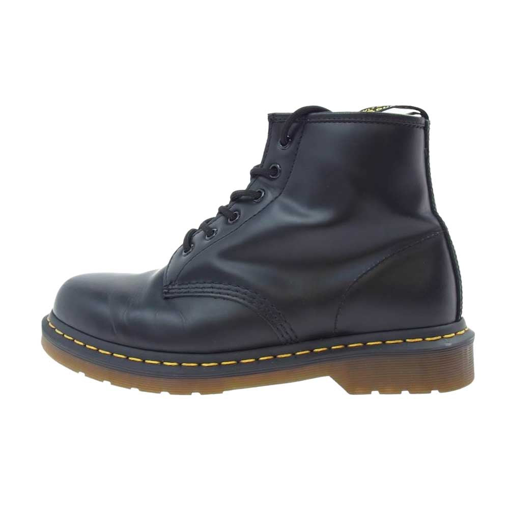 Dr.Martens ドクターマーチン ６ホール レザー ショートブーツ ブラック系 UK8【中古】