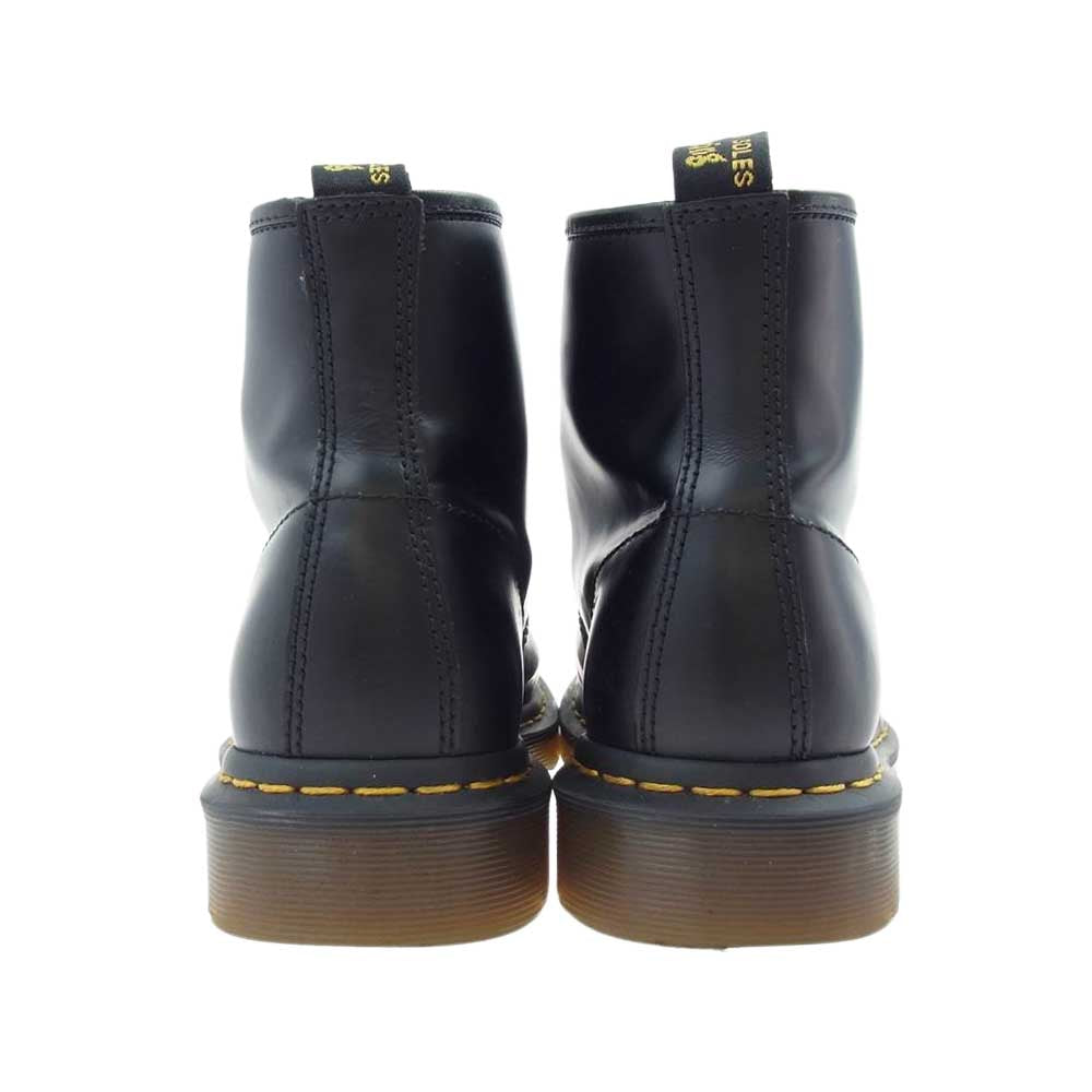 Dr.Martens ドクターマーチン ６ホール レザー ショートブーツ ブラック系 UK8【中古】